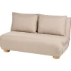 ABISKO - Slaapbank 2-zits - Beige - Kunstlinnen