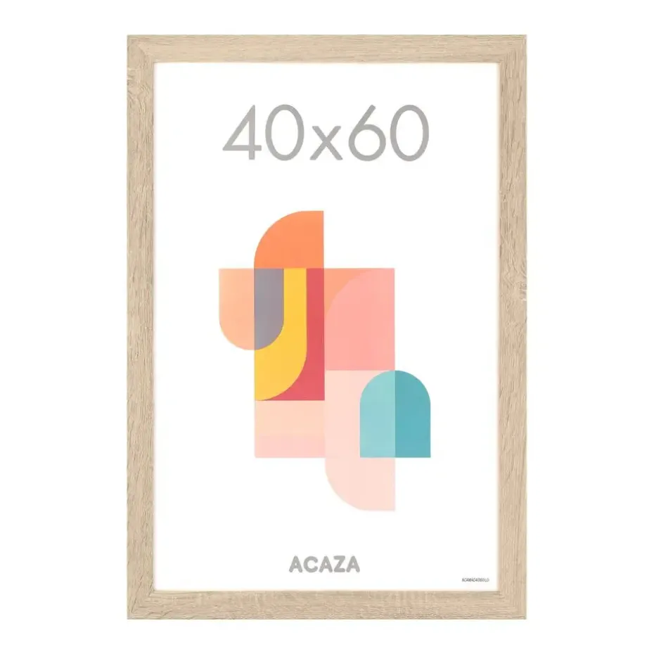 ACAZA Fotokader - Fotolijst - 40x60 cm - MDF hout - Lichte Eik kleur