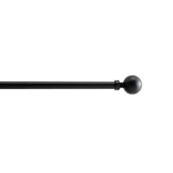 ACAZA Gordijnroede - Uitschuifbare Gordijn Rail - Stang van 240-360 cm - Zwart