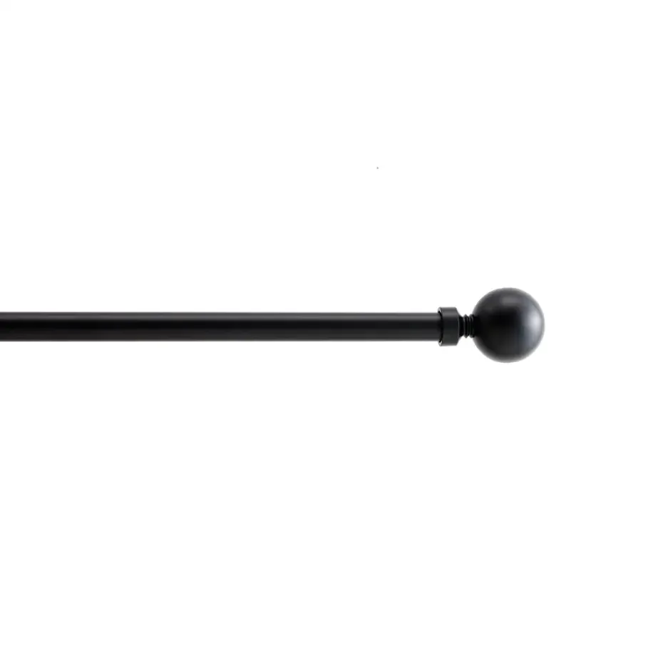 ACAZA Gordijnroede - Uitschuifbare Gordijn Rail - Stang van 240-360 cm - Zwart