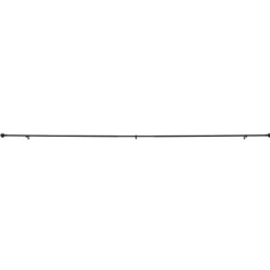 ACAZA Gordijnroede - Uitschuifbare Gordijn Rail - Stang van 240-360 cm - Zwart