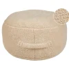 ADLANA - Poef - Beige - Stof