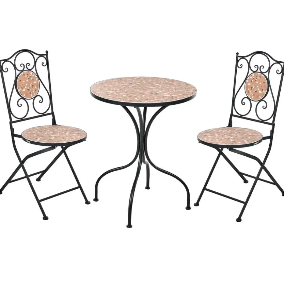 ADRANO - Bistroset - Zwart - IJzer