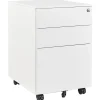 Afsluitbaar ladeblok / bureaukast 39x60 cm - 3 lades - Wit