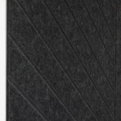 Akoestisch wandpaneel PET-vilt - 100x100cm - Visgraat motief Antraciet