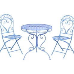 ALBINIA - Bistroset voor 2 - Blauw - Metaal