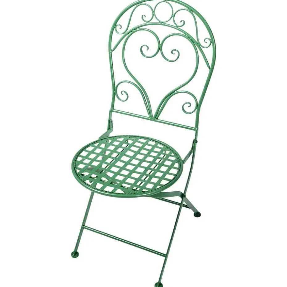 ALBINIA - Tuinstoel set van 2 - Groen - Metaal