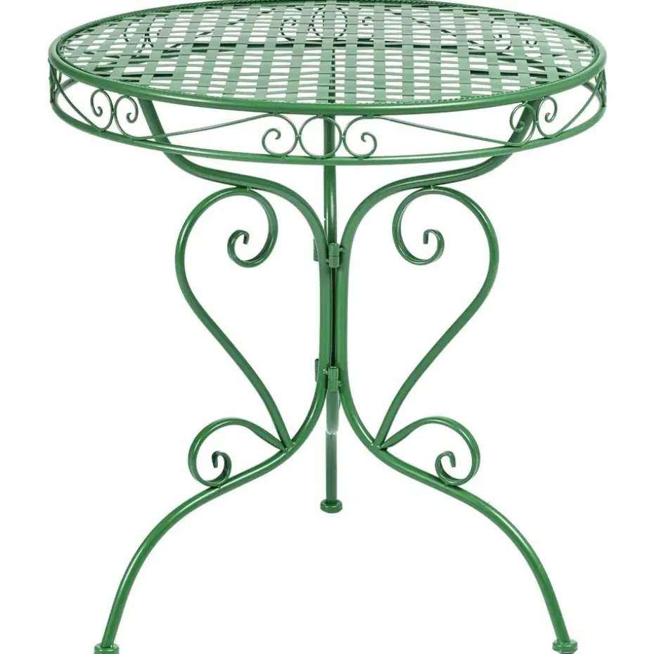 ALBINIA - Tuintafel - Groen - 70 x 70 cm - IJzer