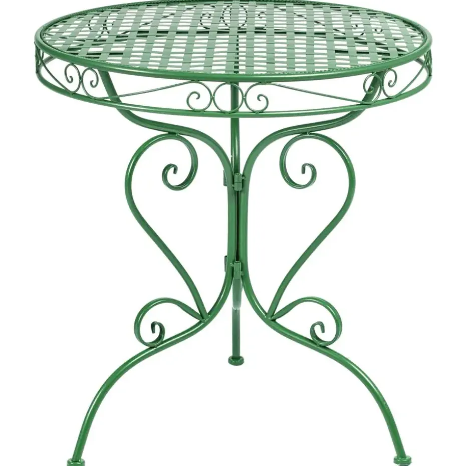 ALBINIA - Tuintafel - Groen - 70 x 70 cm - IJzer