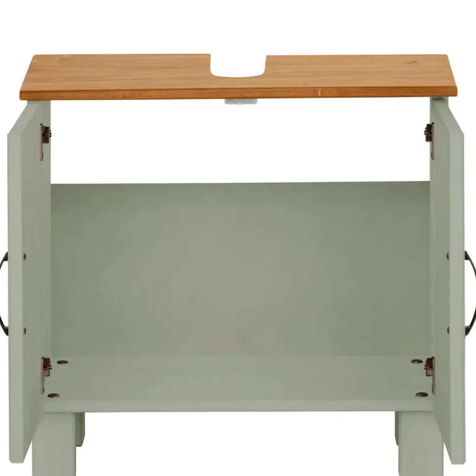 Alby - Wastafelonderkast 60 cm met 2 deuren in groen
