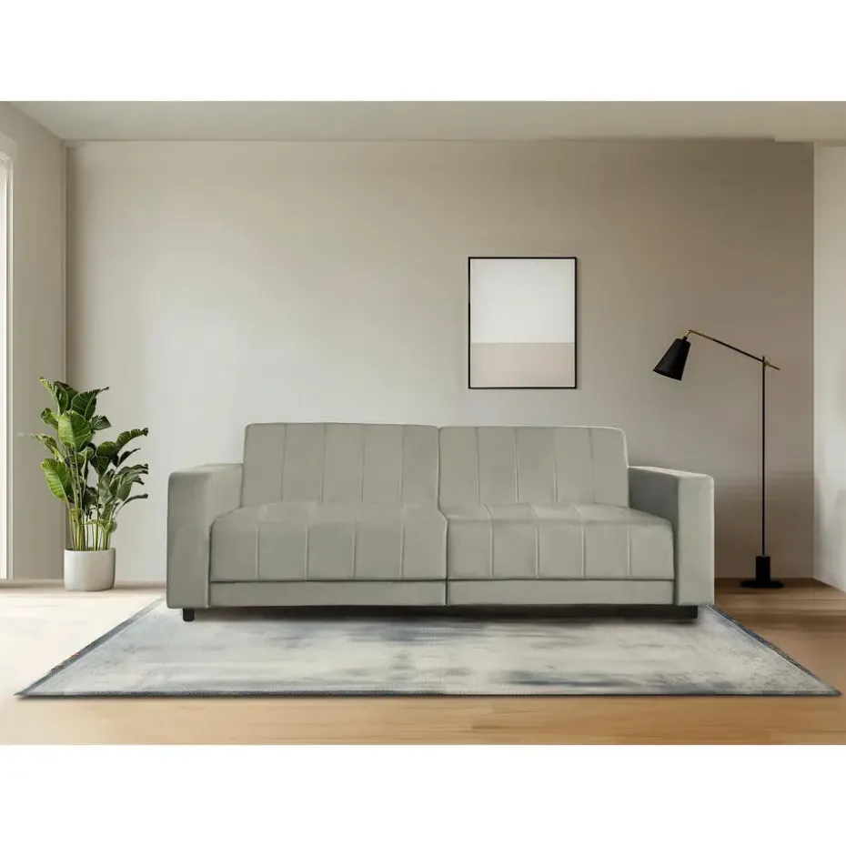Allie II - Slaapbank 3-zits in taupe fluweel