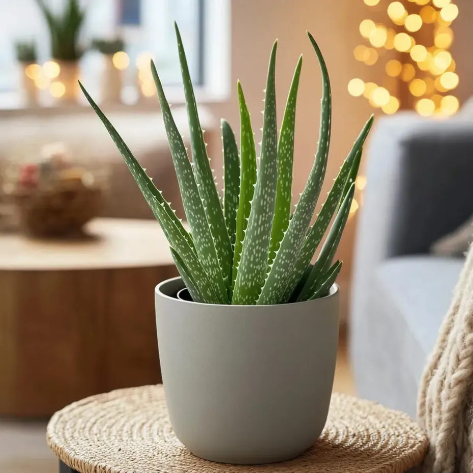 Aloë vera - Aloe barbadensis - Hoogte 25-40cm - ⌀10,5cm