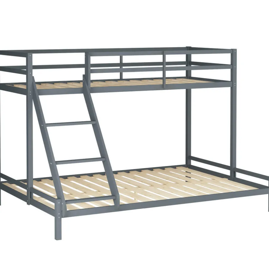 Alpi - Stapelbed 140x200 cm in grijs dennenhout