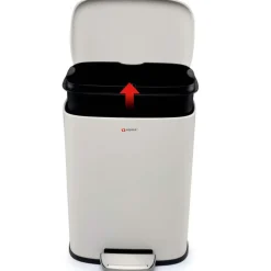 Alpina Pedaalemmer - soft-close - rvs - 5 liter - L21,5 x B18,5 x H30