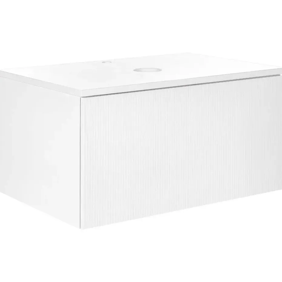 ALZIRA - Badkamermeubel - Wit - 80 x 52 cm - Hout