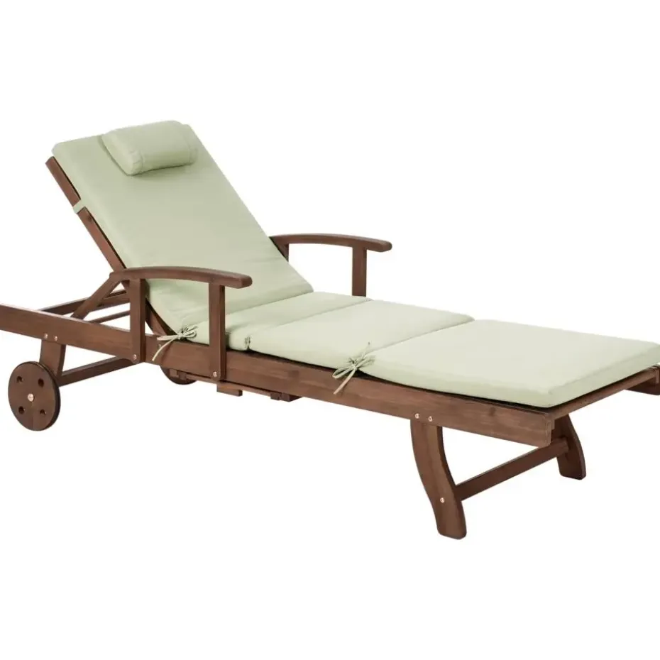 AMANTEA PREMIUM II - Tuinligstoel - Groen - Acaciahout