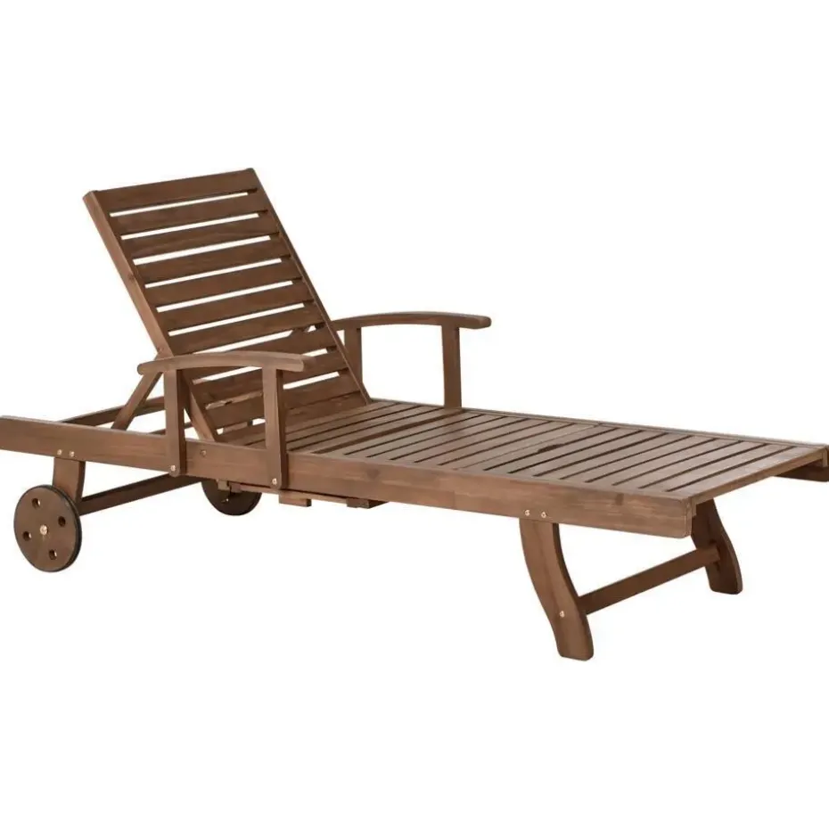AMANTEA PREMIUM II - Tuinligstoel - Groen - Acaciahout