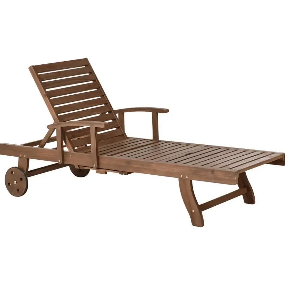 AMANTEA PREMIUM II - Tuinligstoel - Groen - Acaciahout