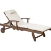 AMANTEA PREMIUM II - Tuinligstoel - Lichtbeige - Acaciahout