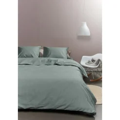 Ambiante Cotton Uni dekbedovertrek - 240x200/220 - Groen