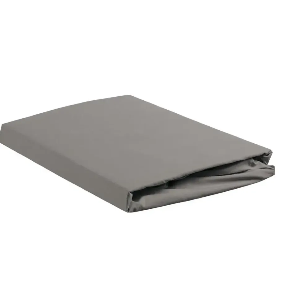 Ambiante Katoen - Hoeslaken - 200x210/220 - Grijs