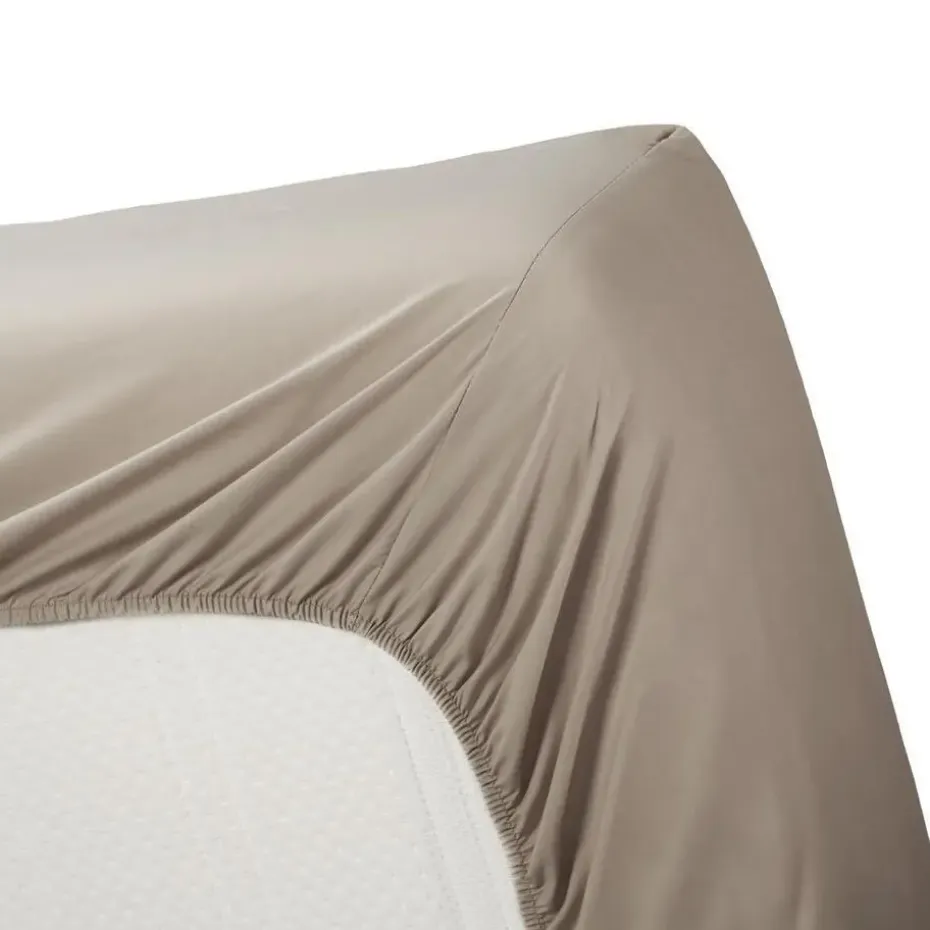 Ambiante Katoen - Hoeslaken - 160x220 - Taupe