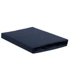Ambiante Katoen - Hoeslaken - 200x200 - Donker Blauw