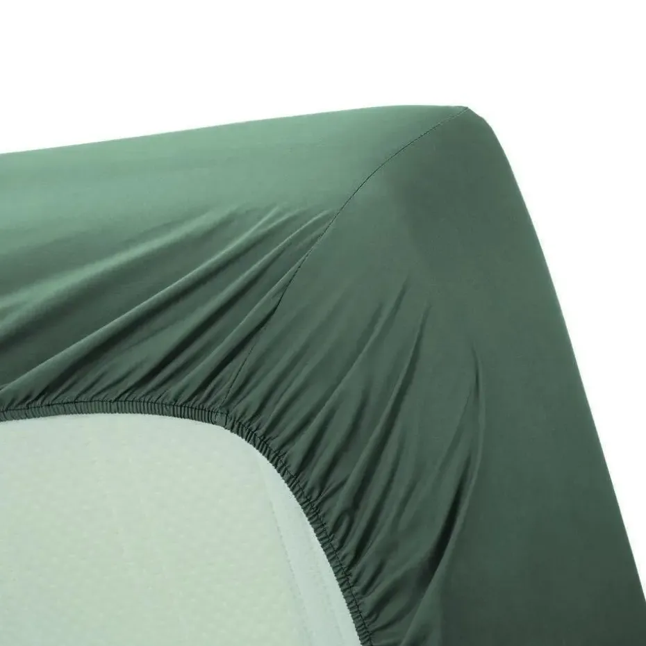 Ambiante Katoen - Topper Hoeslaken - 160x200 - Groen