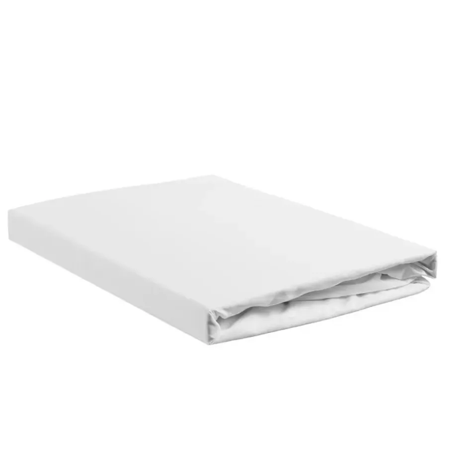 Ambiante Katoen - Topper Hoeslaken - 180x220 - Wit