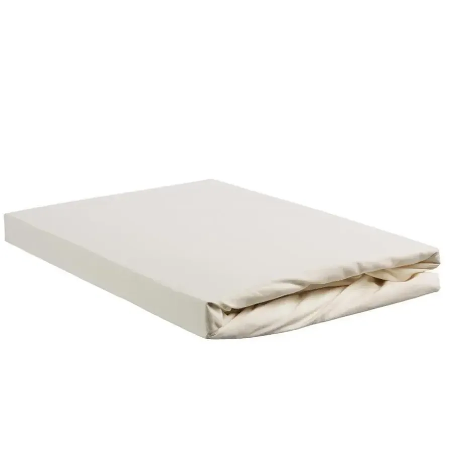 Ambiante Katoen - Topper Hoeslaken - 120x200 - Gebroken wit