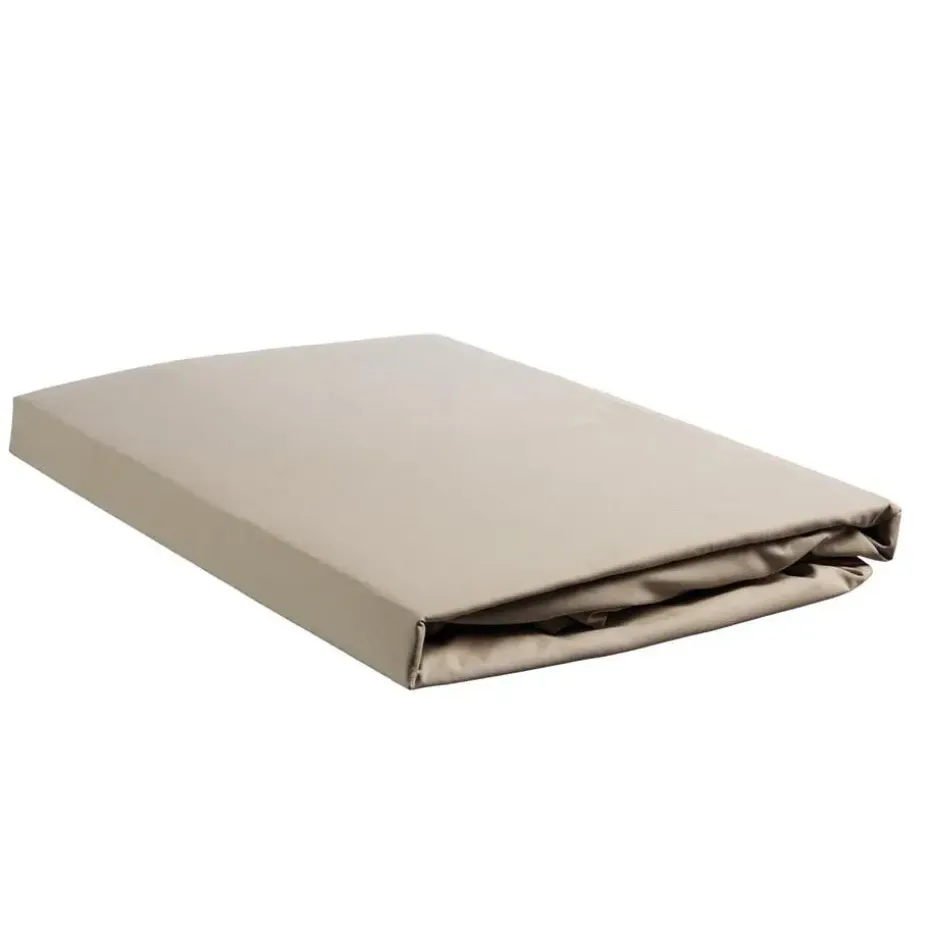 Ambiante Katoen - Topper Hoeslaken - 120x200 - Taupe