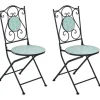 ANAPO - Set van 2 tuinstoelen - Zwart - IJzer