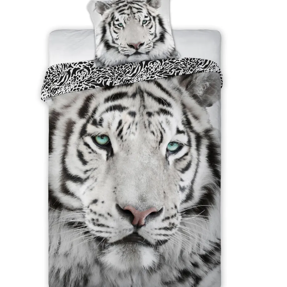 Animal Pictures Tijger - Dekbedovertrek - Eenpersoons - 140 x 200 cm - Multi