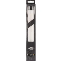 Anna Collection Led dinerkaarsen - 2x st - wit - 24 cm - 3D lont