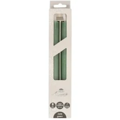 Anna's Collection LED dinerkaarsen - 2x - jade groen - 23 cm