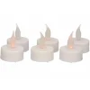 Anna's Collection LED theelichtjes - 6x stuks - wit