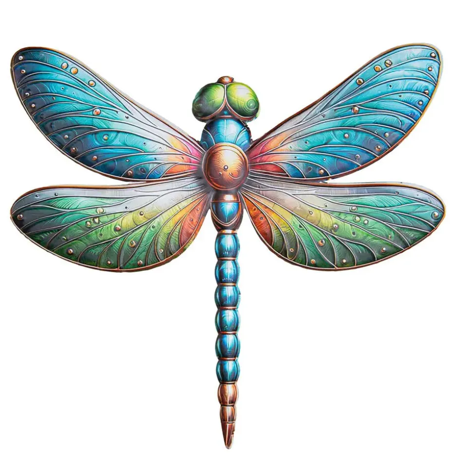 Anna's Collection Tuindecoratie libelle - 37 x 42 cm - metaal