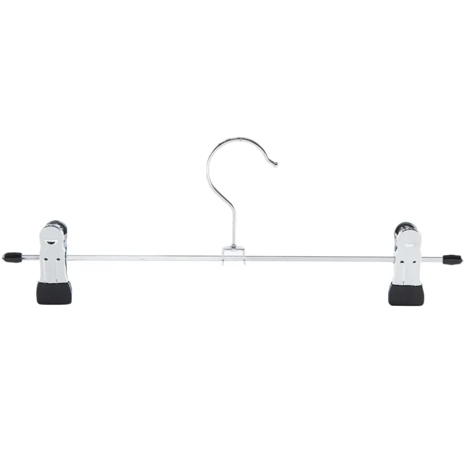 Antislip kledinghangers - 40 cm lang - 20 stuks - zilvergrijs