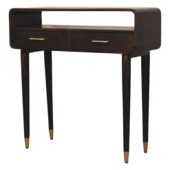 Apollo Loop Console, 2 Lades en Open Gleuf, Donkerbruin