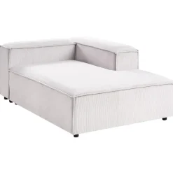 ARDAL - Chaise longue - Off-white - Linkszijdig - Corduroy