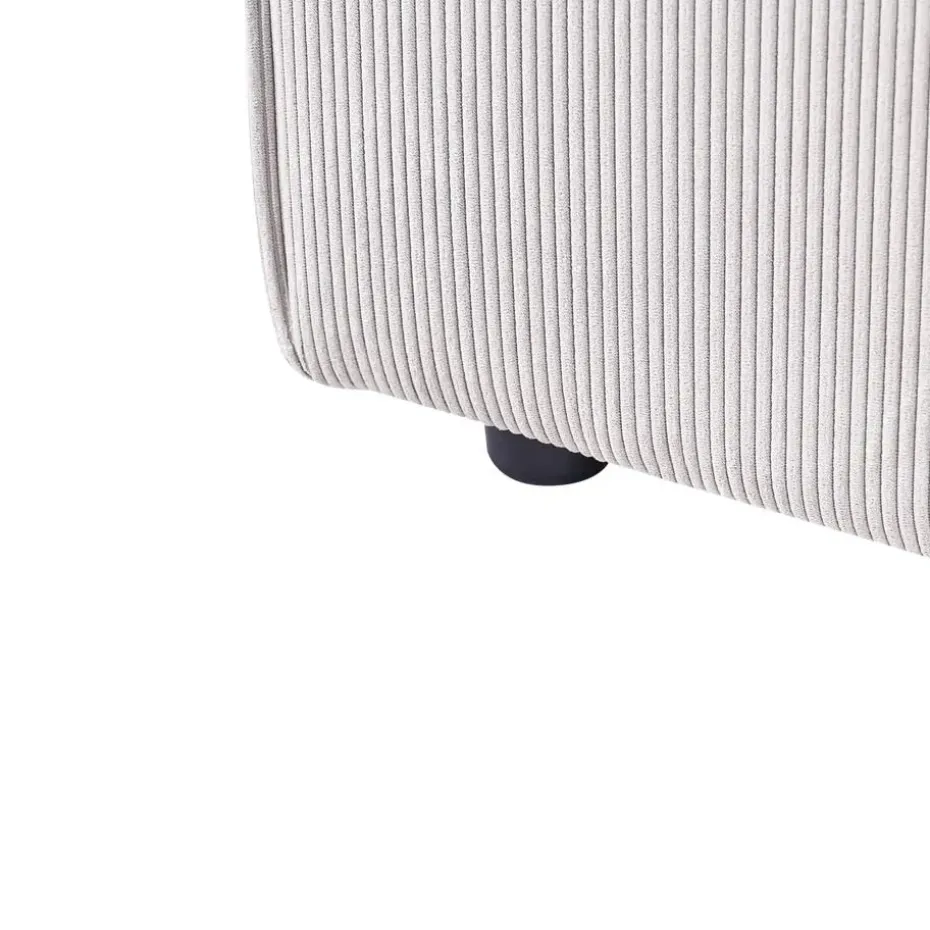 ARDAL - Chaise longue - Off-white - Linkszijdig - Corduroy