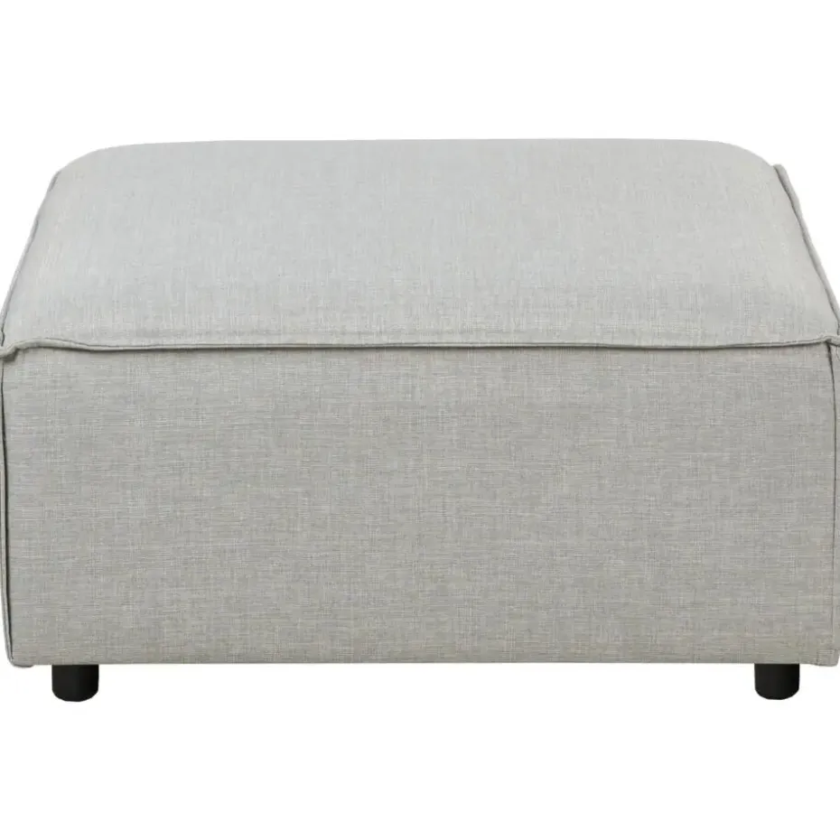 ARDAL - Ottomaan - Lichtgrijs - Polyester