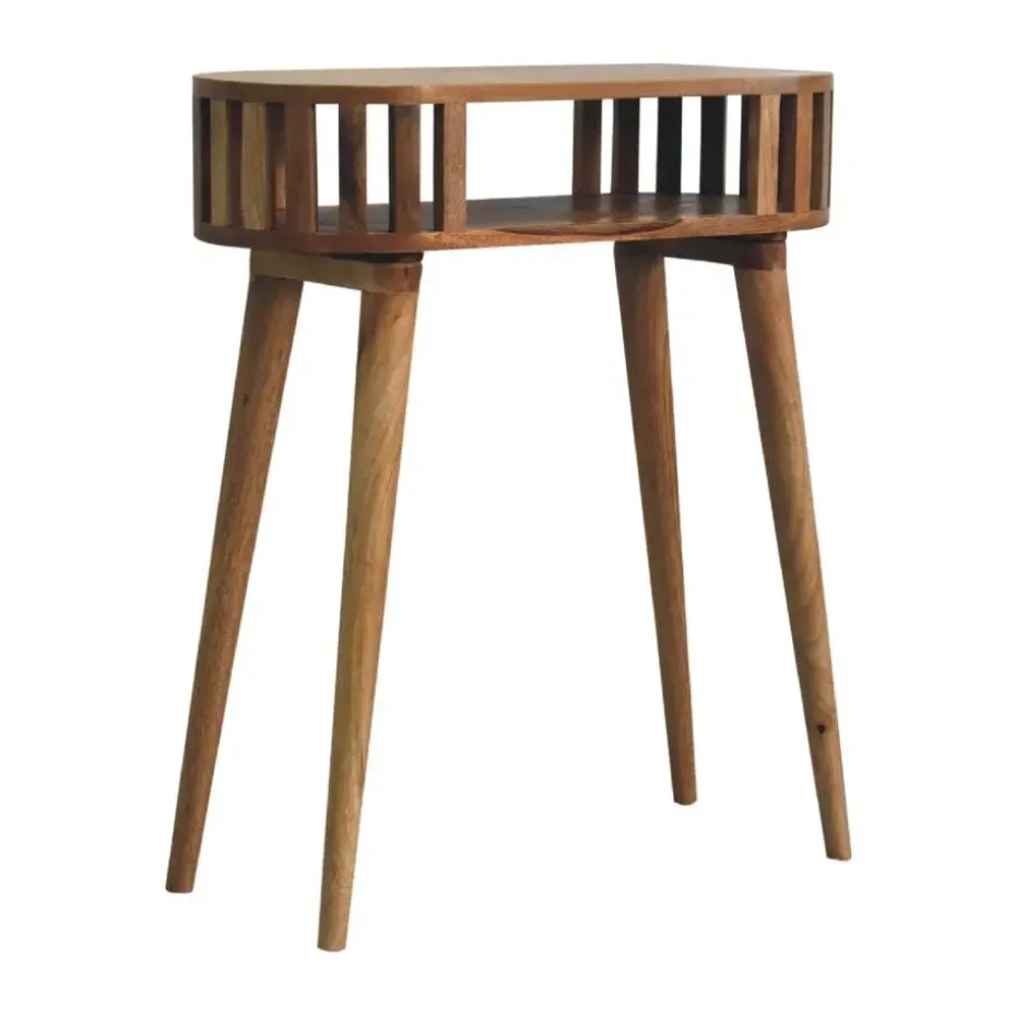 Ariella sidetable, 1 open plank, beige