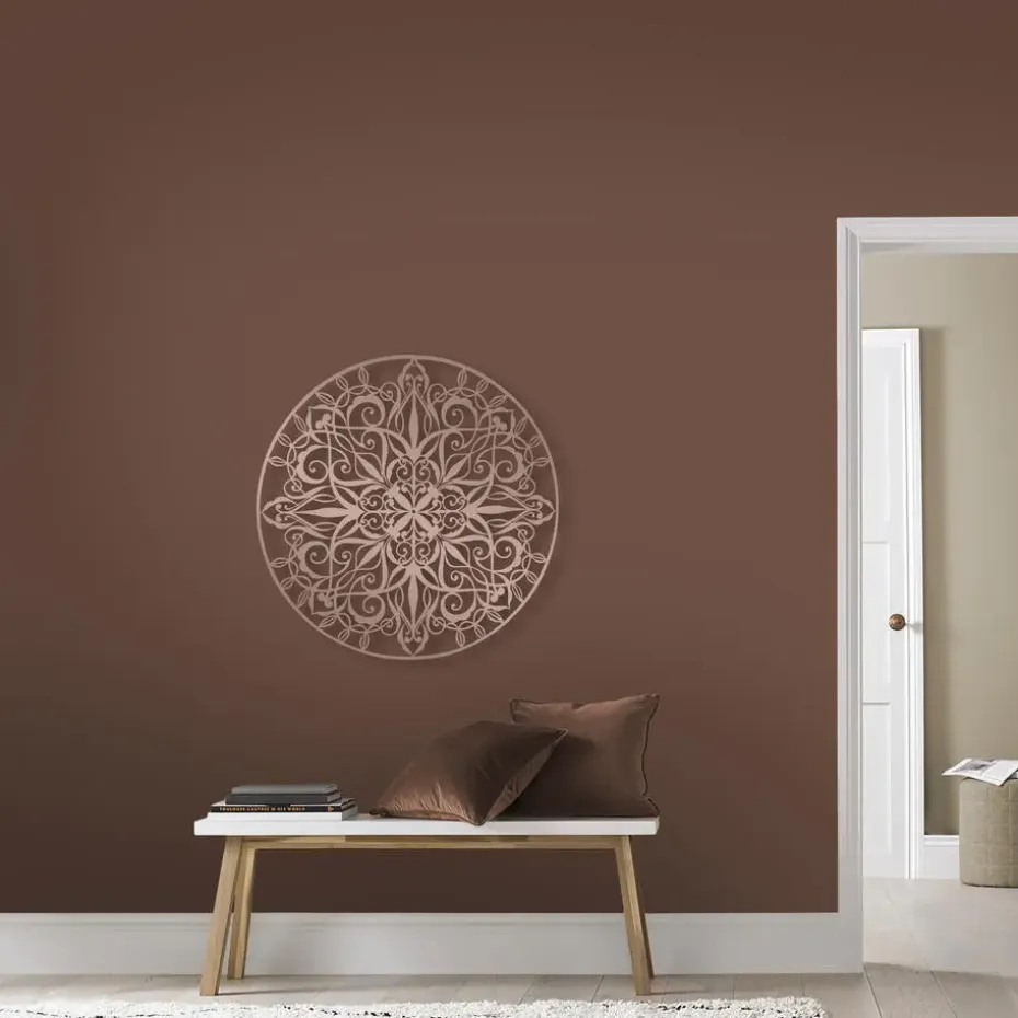 Art for the Home - Metal Art - Luxe mandala roségoud D80cm