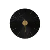 Art for the Home Klok Luxe zwart en goud Hangende Klok Origami 59cm