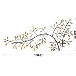 Art for the Home Metal Art Gold branch 1,08m x 49cm