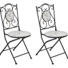 ARTENA - Set van 2 tuinstoelen - Zwart - IJzer