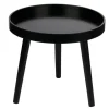 Arti Casa Bijzettafel - plantverhoger - zwart - hout - 40 x 36 cm