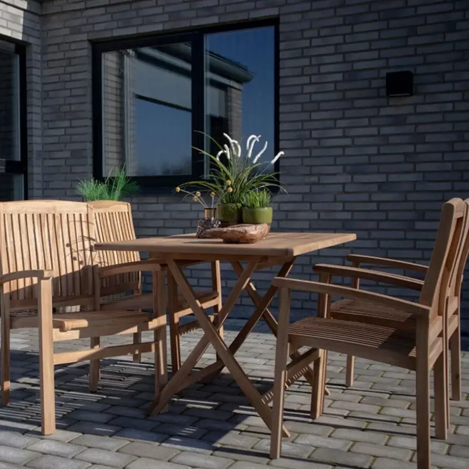 Artichok Jane inklapbare houten tuintafel - 120 x 80 cm