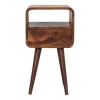 Artisan Furniture Massief Houten Kastanje Nachtkastje